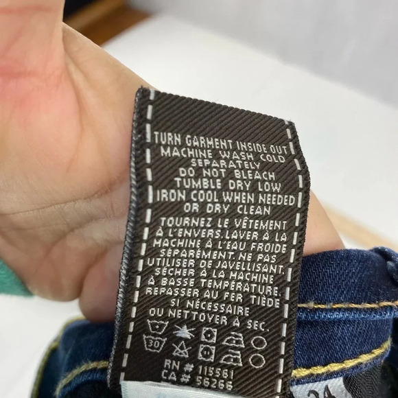 Seven 7 for all Mankind Womens Jeans Size 24 Mid Rise Roxanne Skinny Dark Wash - Picture 9 of 10